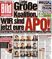 Bild-Titelseite: Wir sind jetzt eure APO!