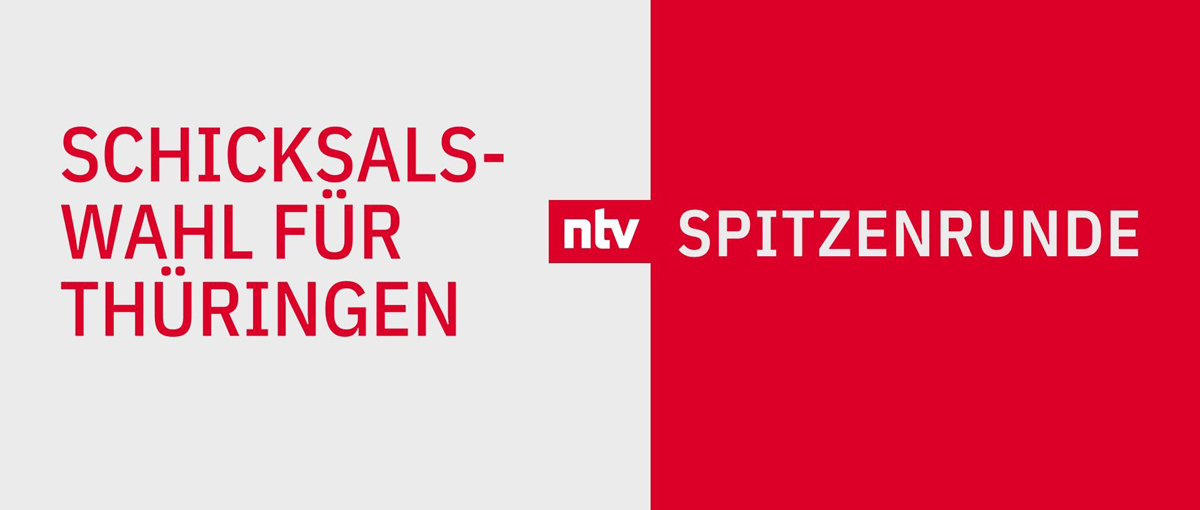 Spitzenrunde in Thüringen bei ntv