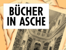 Bücher in Asche