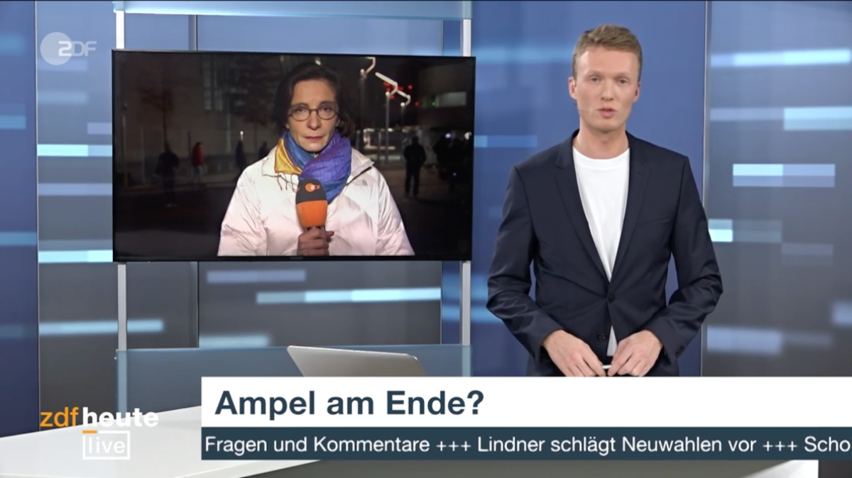 ZDF heute live mit Philip Wortmann