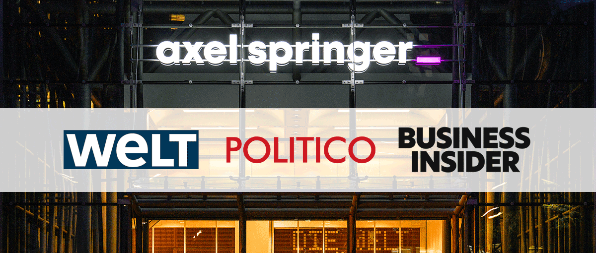 Premium-Gruppe Springer mit Welt Politico Business Insider