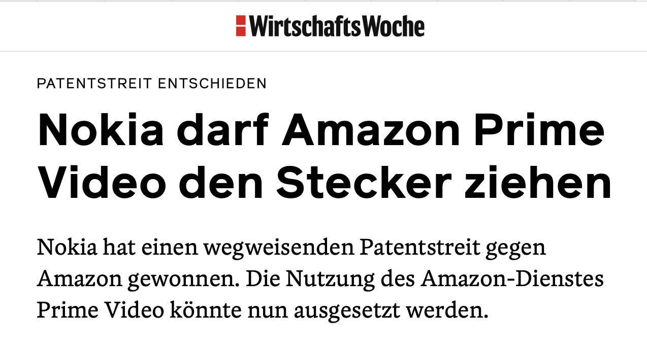 Wirtschaftswoche über Prime Video