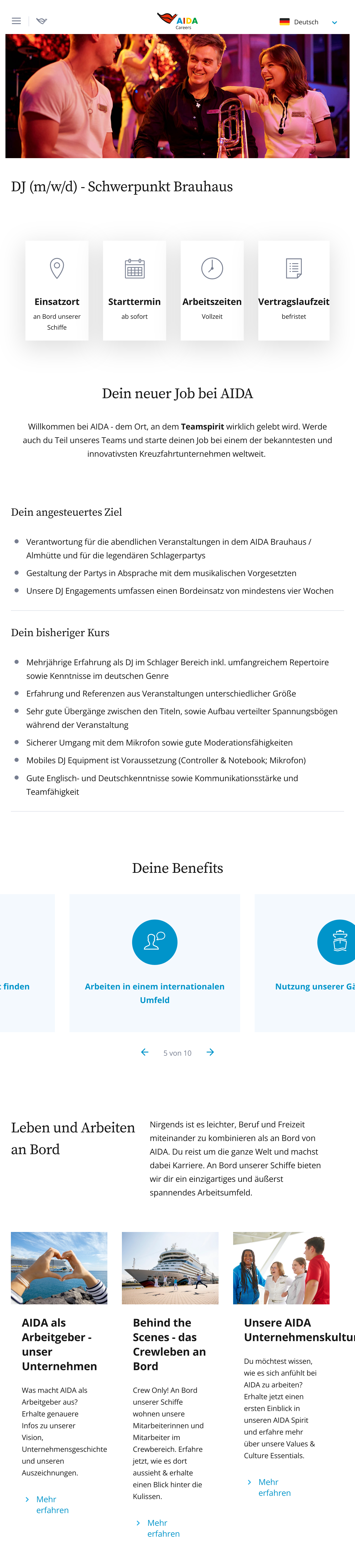 DJ (m/w/d) - Schwerpunkt Brauhaus