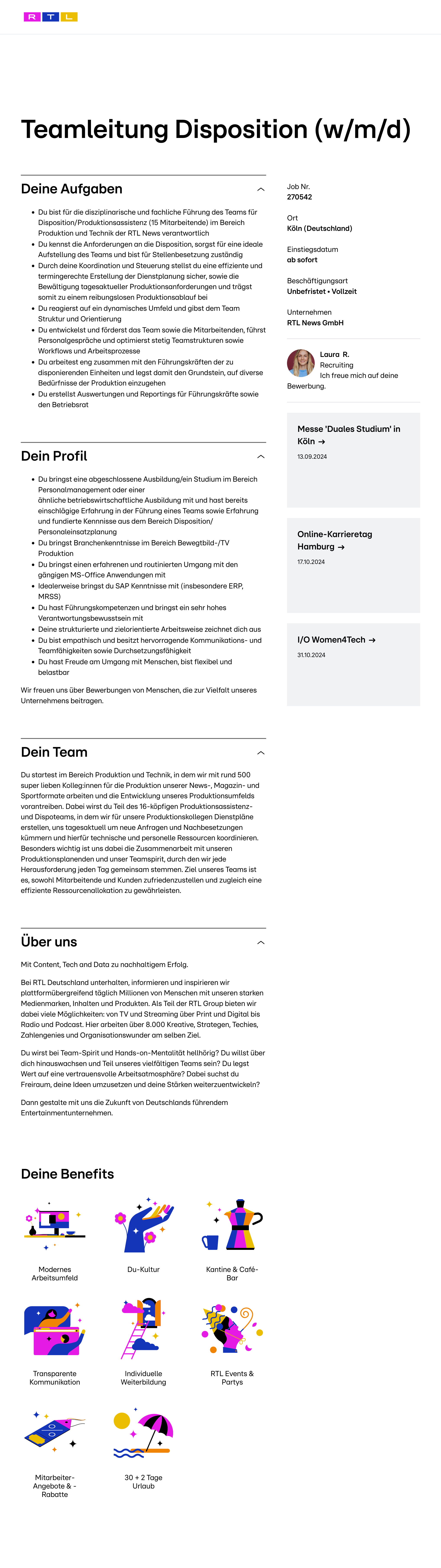 Teamleitung Disposition (w/m/d)