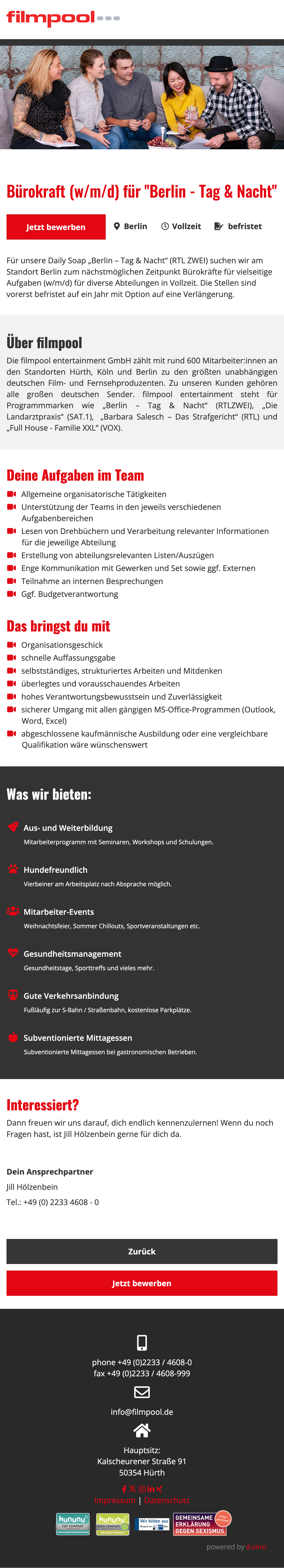 Bürokraft (w/m/d) für 