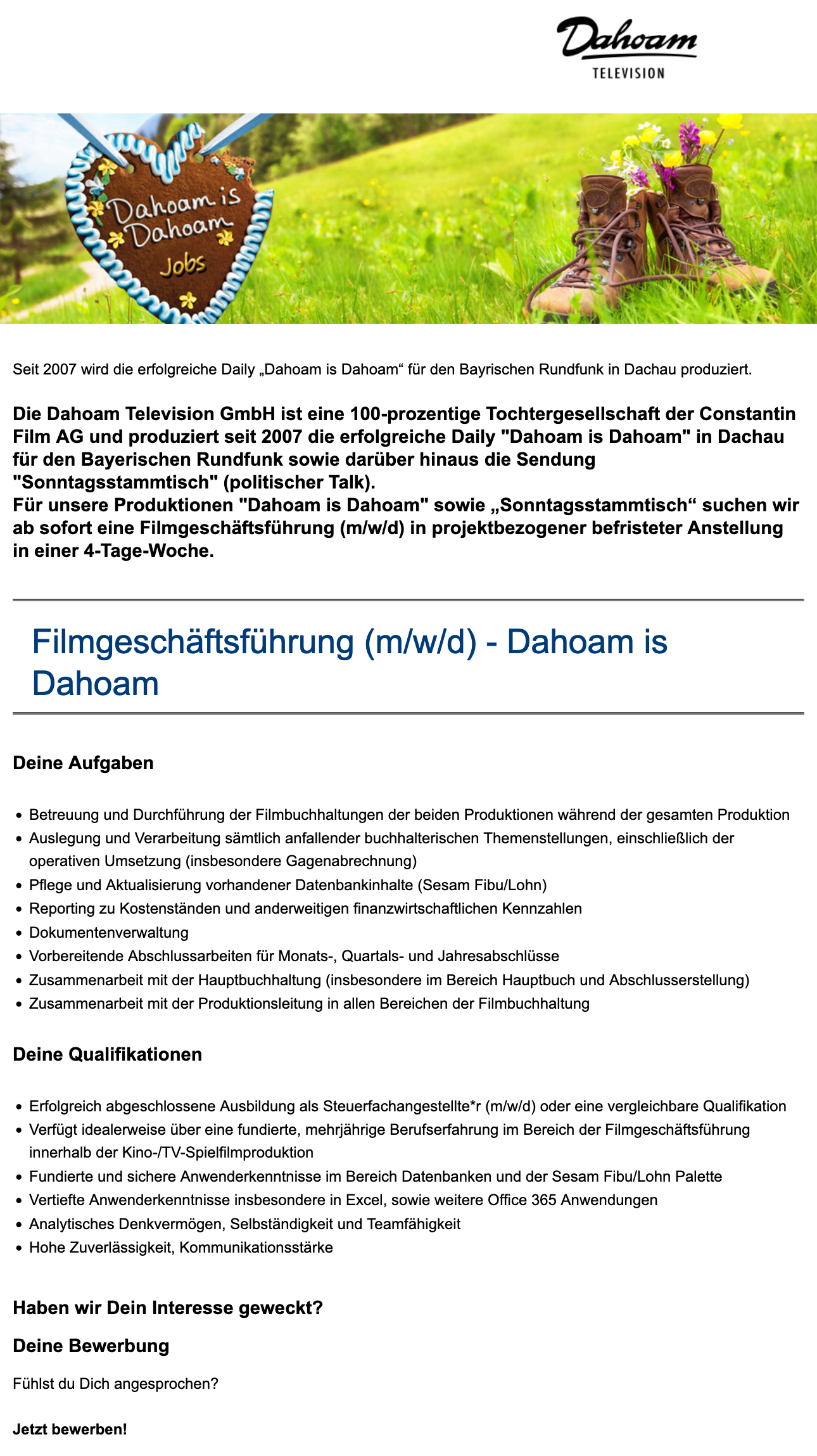 Filmgeschäftsführung (m/w/d) - 