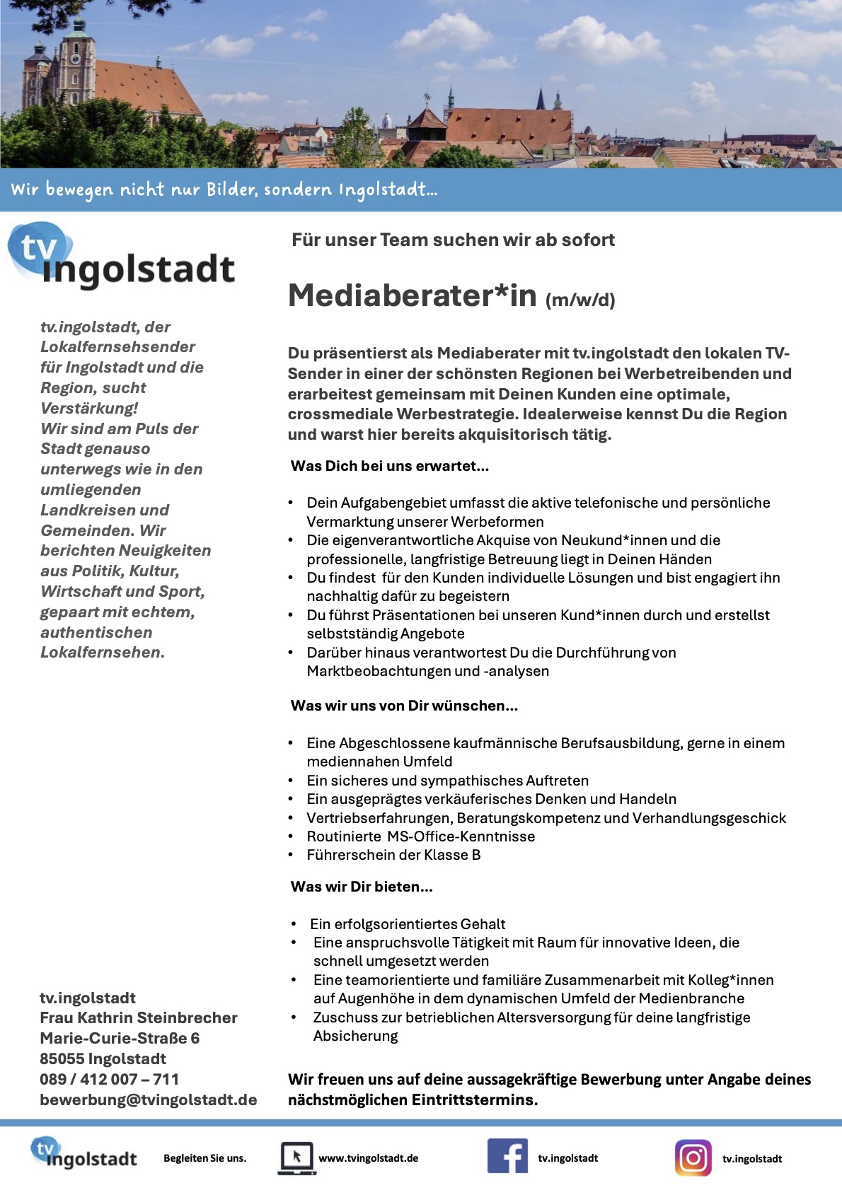 Mediaberater*in (m/w/d)