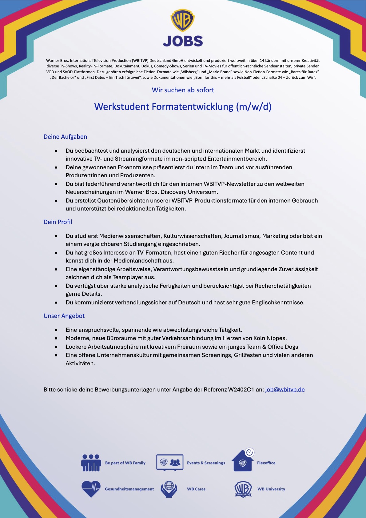 Werkstudent Formatentwicklung (m/w/d)