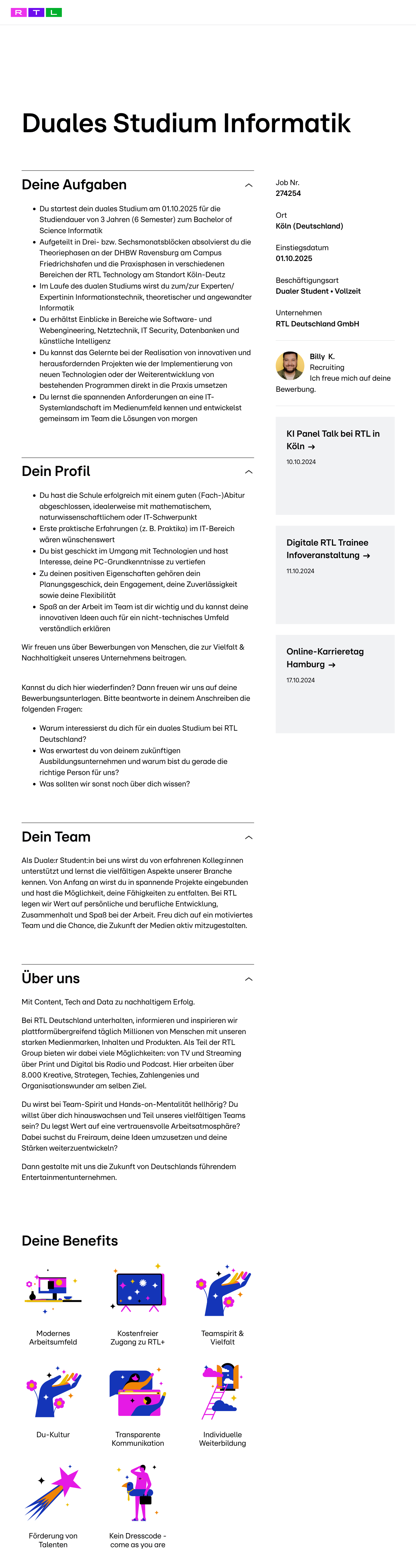 Duales Studium Informatik