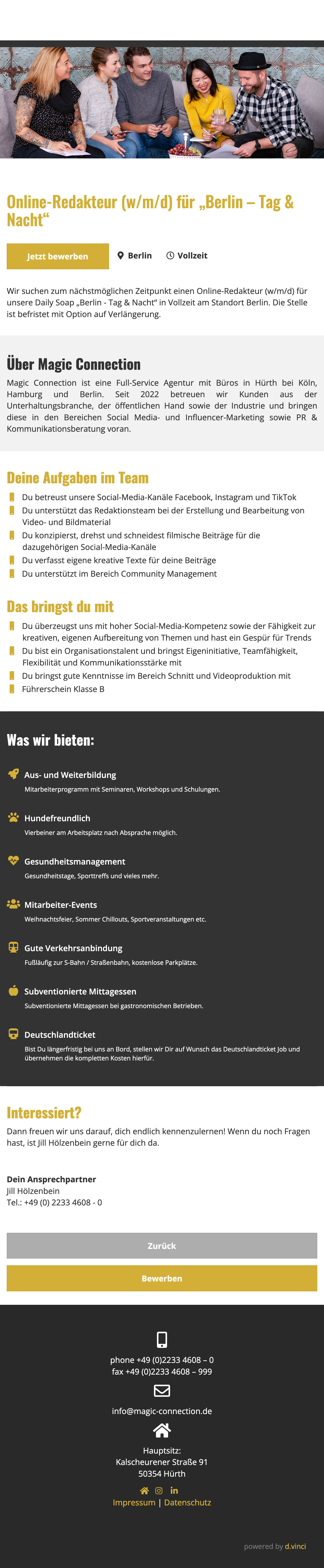 Online-Redakteur (w/m/d) für „Berlin – Tag & Nacht“