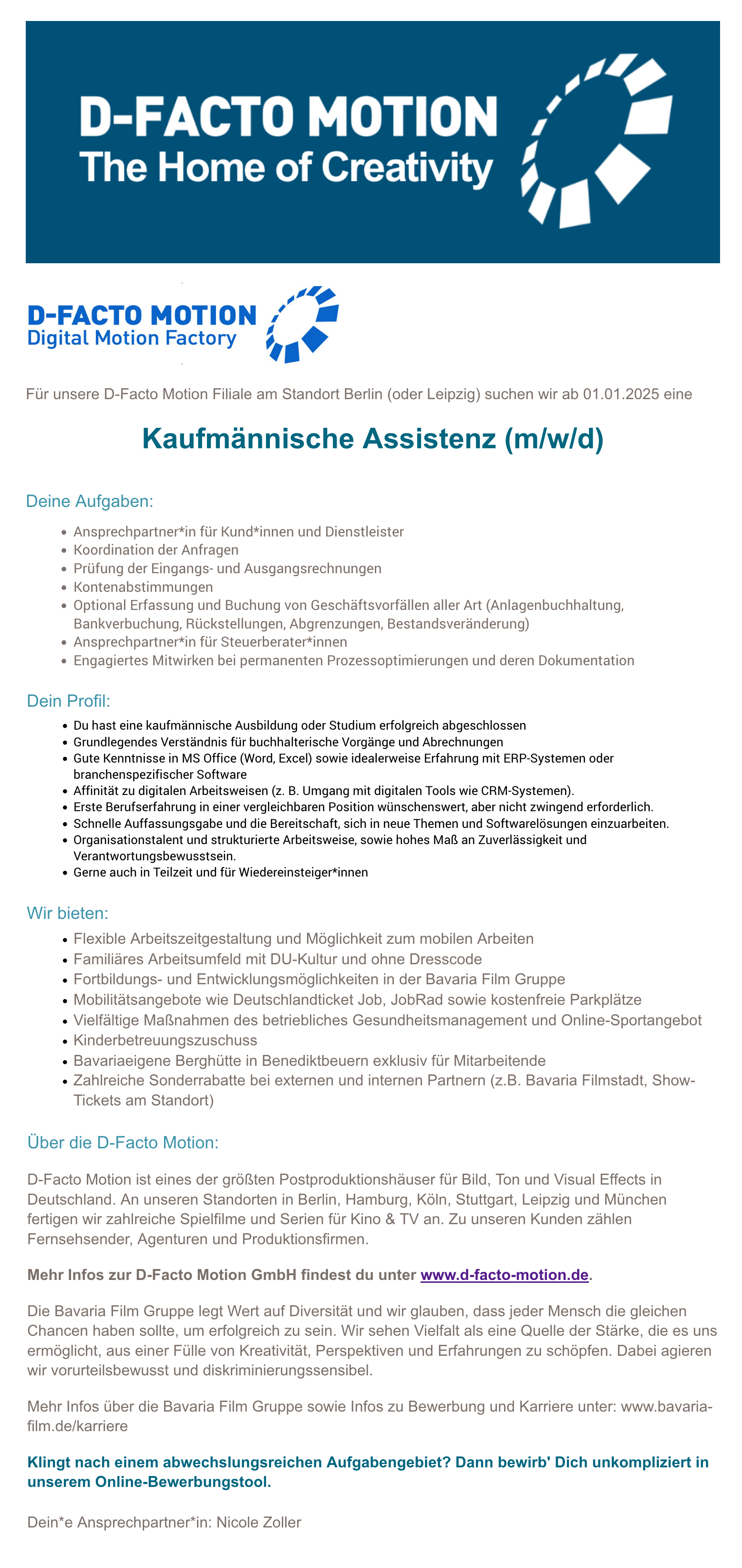 Kaufmännische Assistenz (m/w/d)