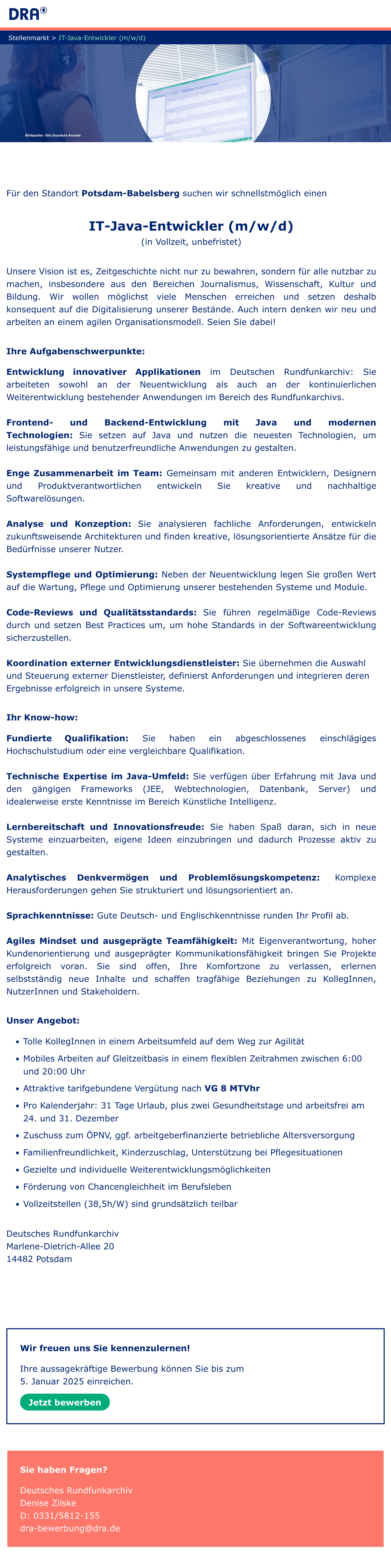 IT-Java-Entwickler (m/w/d)