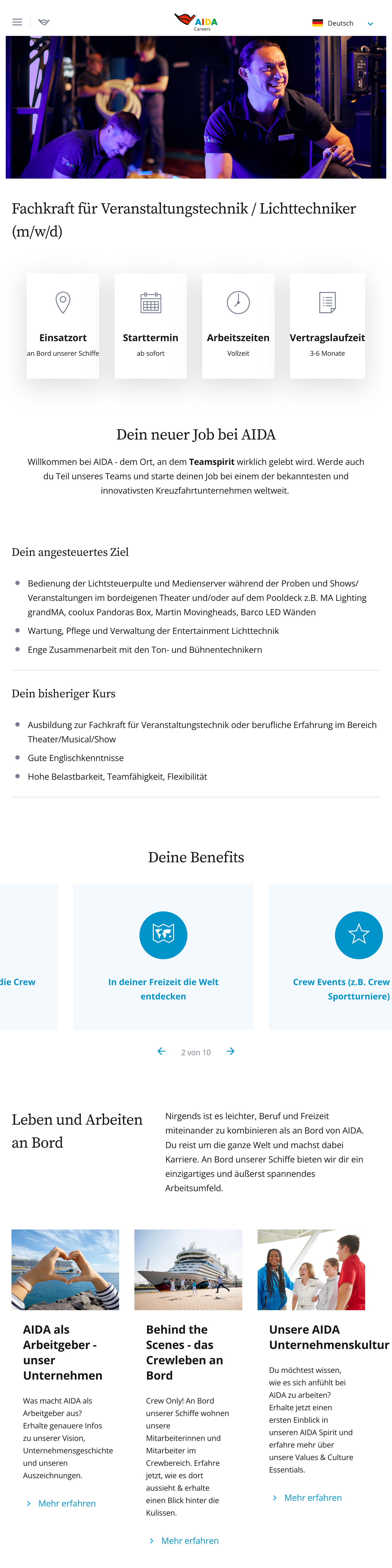 Fachkraft für Veranstaltungstechnik / Lichttechniker (m/w/d)