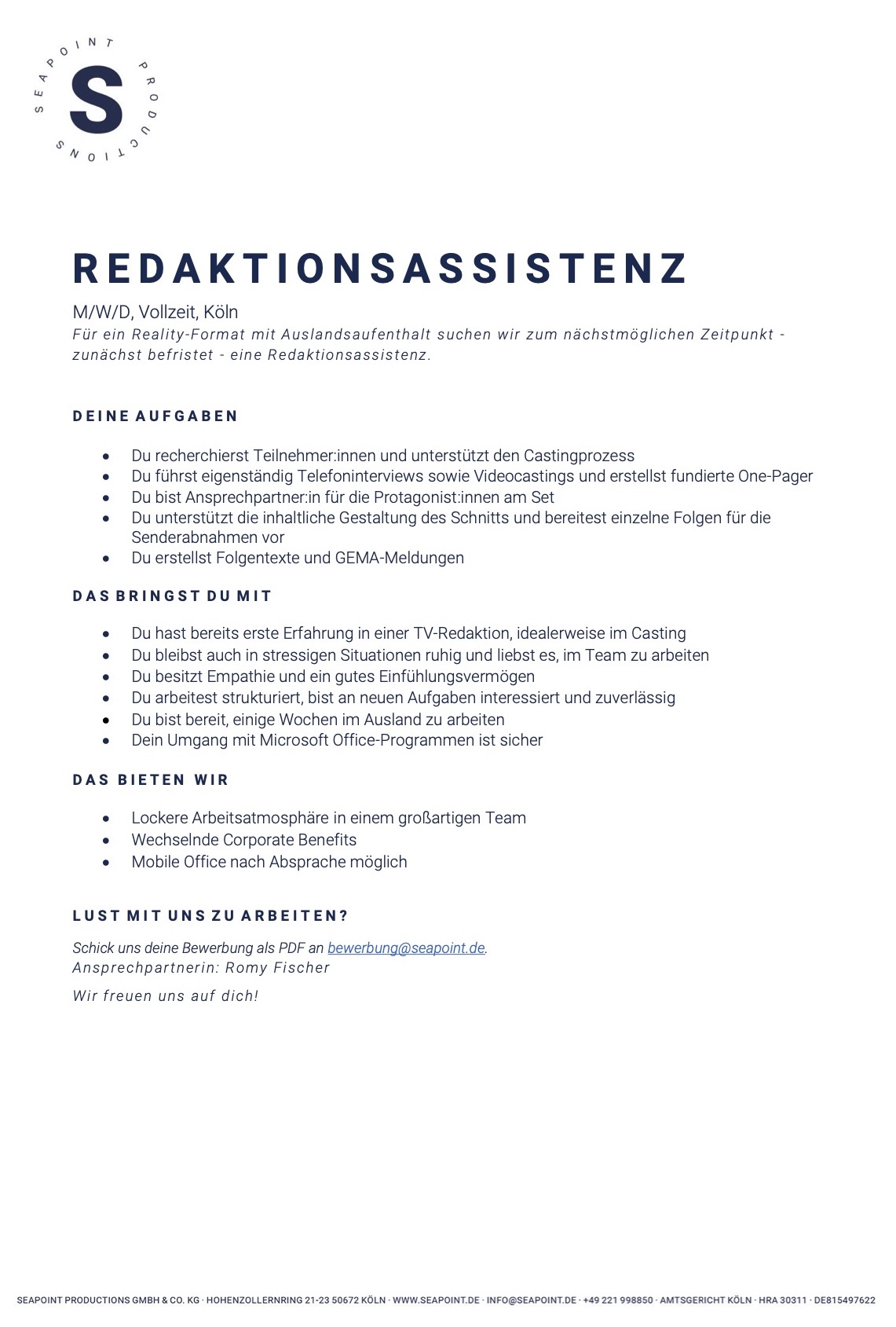 Redaktionsassistenz (m/w/d)