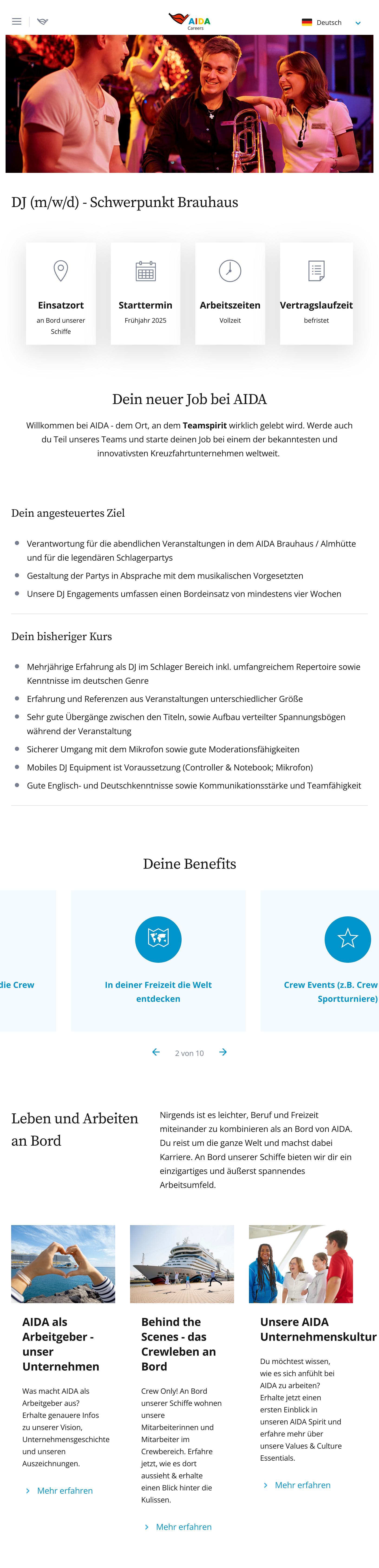 DJ (m/w/d) - Schwerpunkt Brauhaus