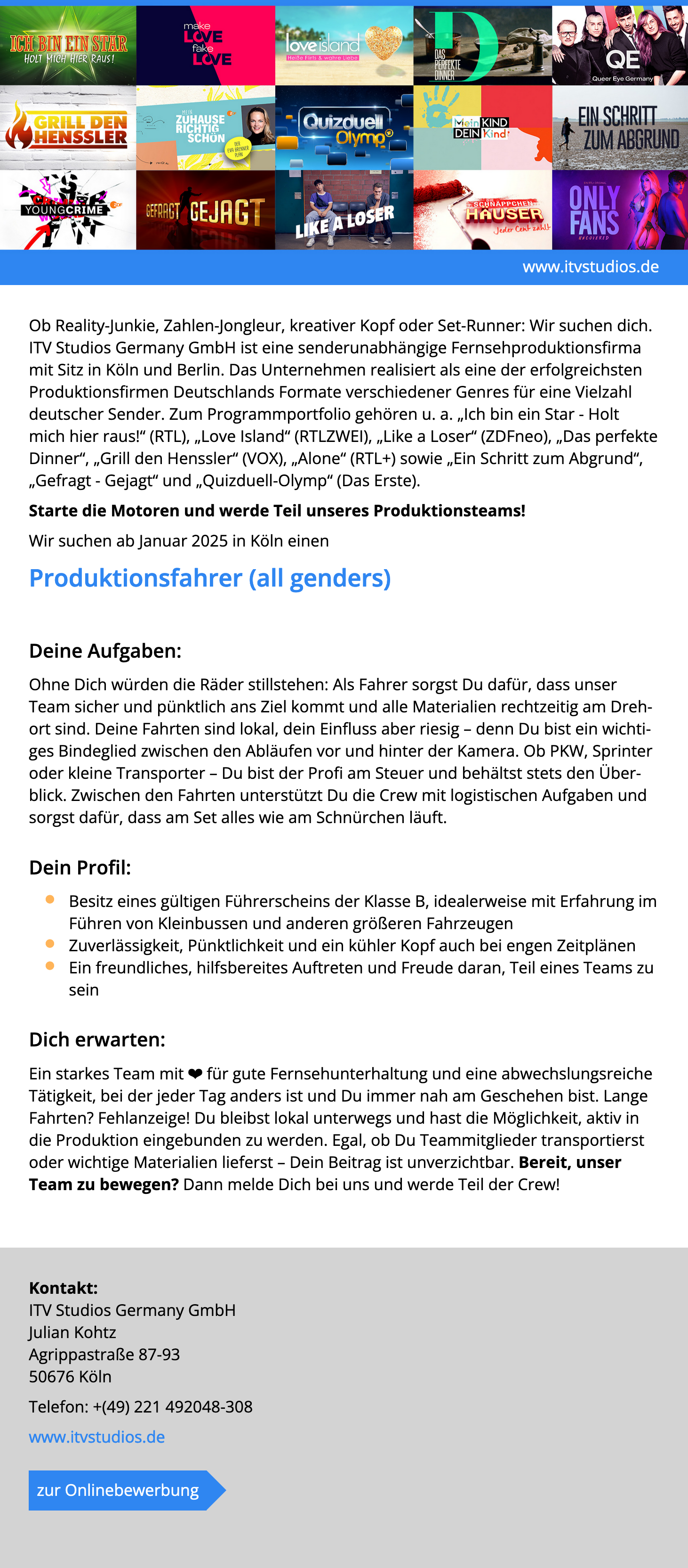 Produktionsfahrer (all genders) 