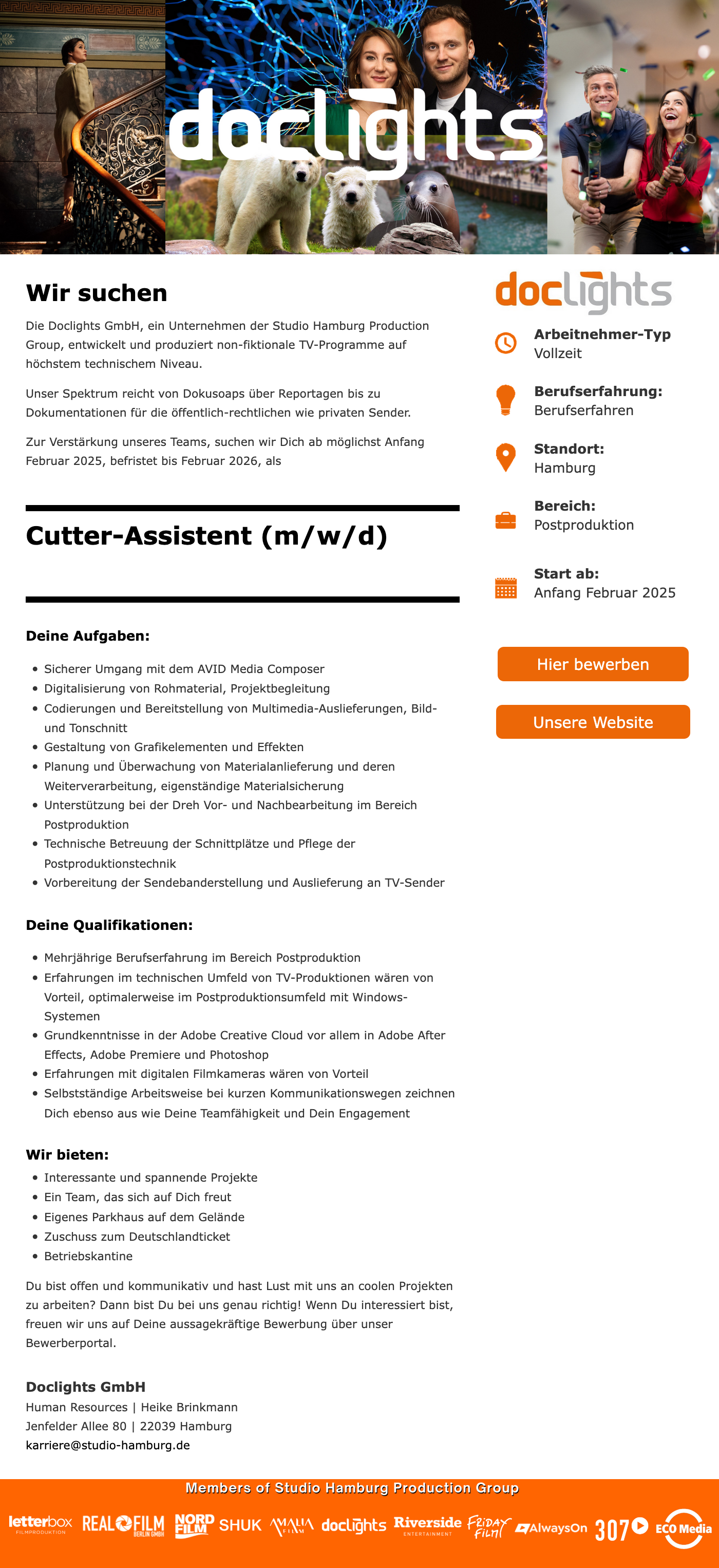 Cutter-Assistent (m/w/d)