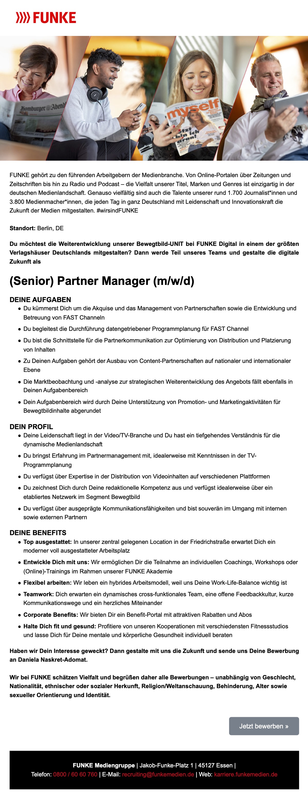 (Senior) Partner Manager (m/w/d)