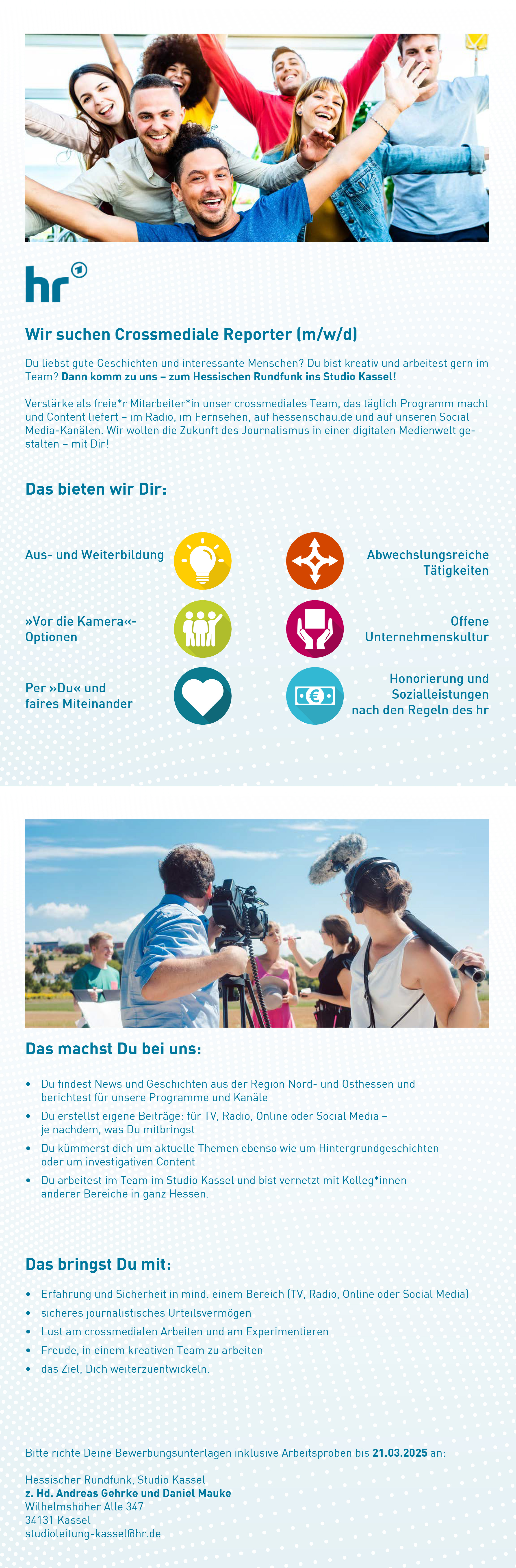 Crossmediale Reporter (m/w/d)