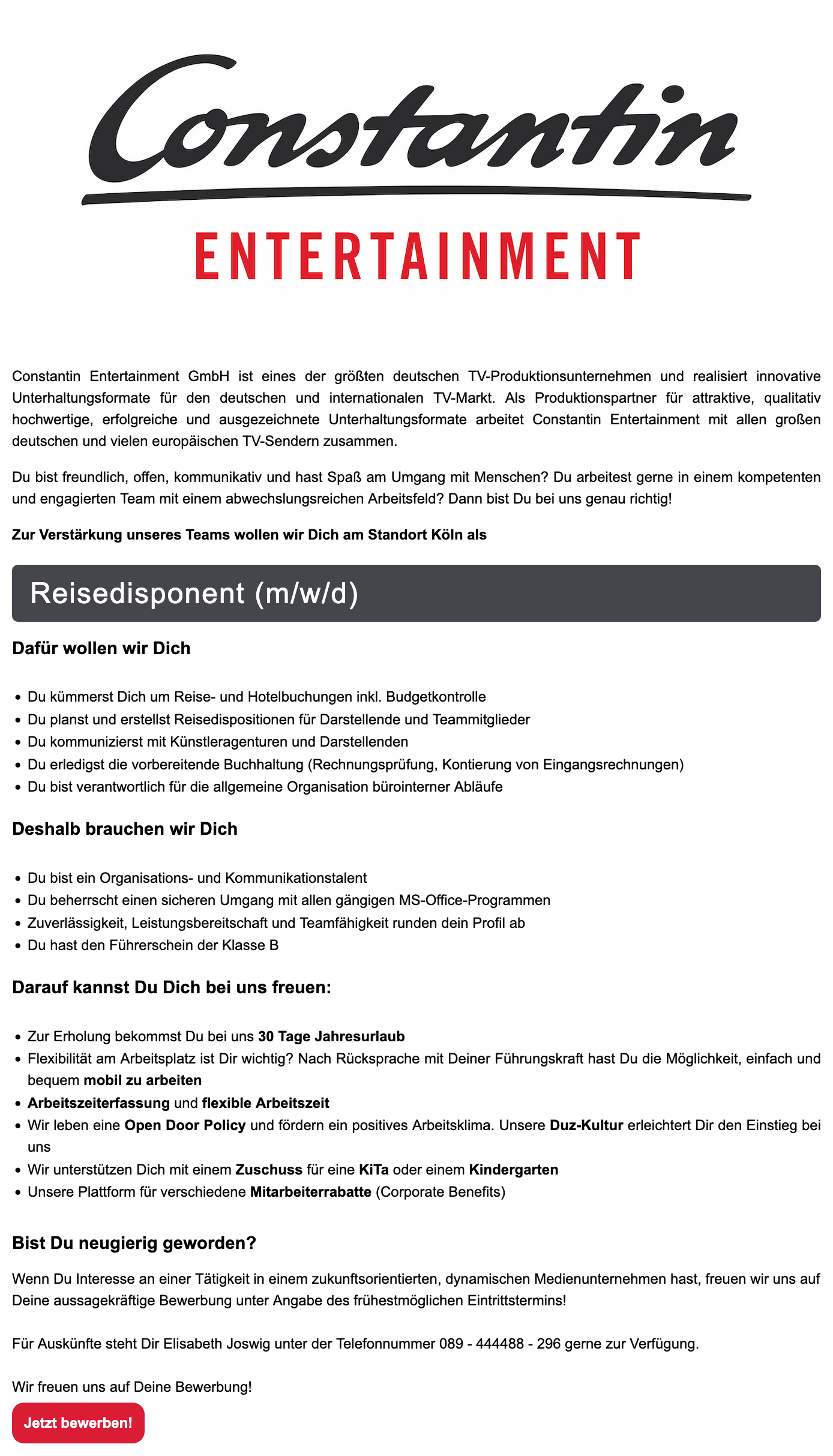 Reisedisponent (m/w/d)